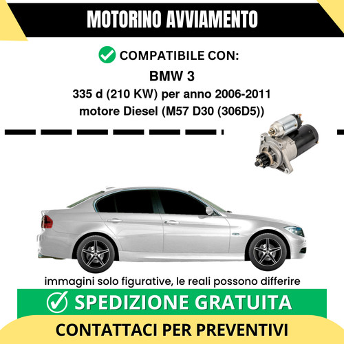 Motorino avviamento bmw - avviamento, 335d