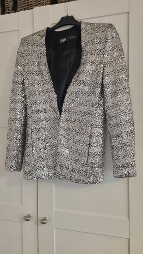 Zara giacca paillettes - zara,