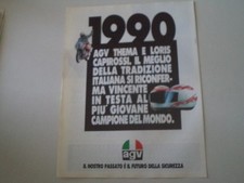 advertising Pubblicità 1990 CASCO HELMET AGV THEMA e LORIS CAPIROSSI