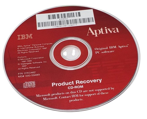 Ibm aptiva product recovery - aptiva,