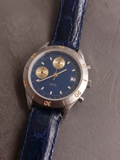 SILVER SWISS CHRONOGRAPH  MANUAL WINDING VALJOUX 7753 NO CALLISTO 7750