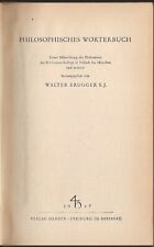 Walter Brugger dizionario filosofico PRIMA EDIZIONE 1947 raro
