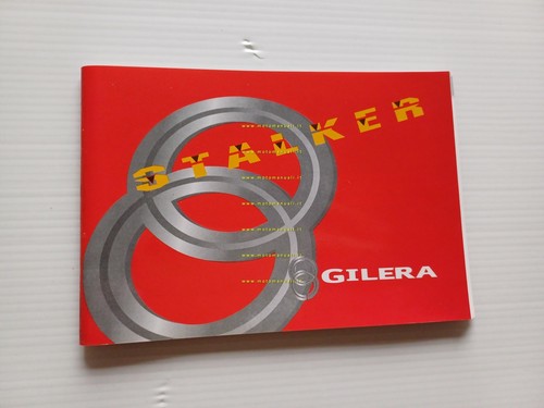 Gilera stalker 1999 manuale - gilera,