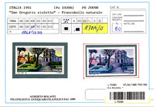 San Gregiorio Violetto - Varietà Naturale ITALIA 1991 con certificato BOLAFFI