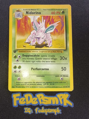 Pokemon nidorino 102 set - pokemon,