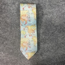 Mappa Del Mondo Cravatta Globo