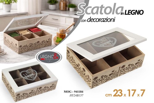 Scatola cofanetto porta