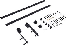 DecHome Kit Montaggio Porte Scorrevoli Binario Acciaio 200x4x0.6cm B81017