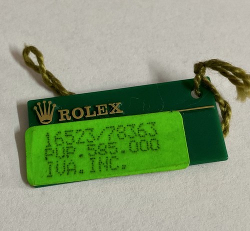 Rolex green tag - rolex,