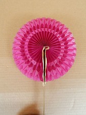 ancien eventail fan ventaglio publicitario pippermint ep 1950 VINTAGE PINK ROSA