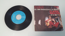 CLAUDIO BAGLIONI  IO, UNA RAGAZZA E LA GENTE  7" 45 GIRI 1971