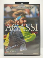 André Agassi Tennis Mega Drive Sega PAL  Con Manuale