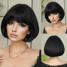 parrucca travestimento NERO