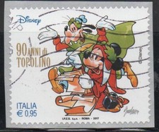Francobollo Italia 2017 90 anni di  Topolino - Usato