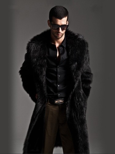Cappotto uomo pelliccia - , di