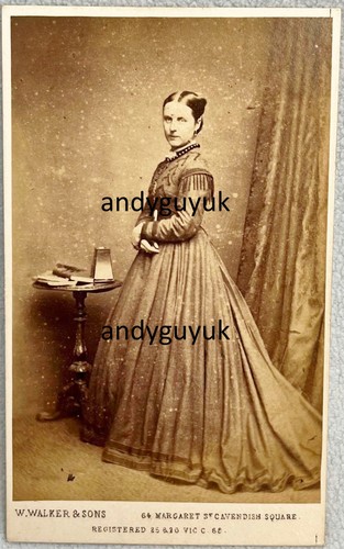 Cdv lady stereoscopic card - lady,