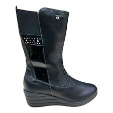 FLORANCE tronchetto stivale scarpa donna pelle nero 37 38 saldi