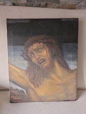 olio su tela "Cristo Morente"