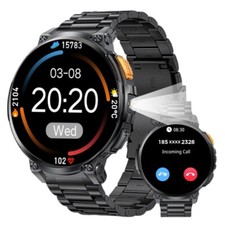 🔥 Smartwatch uomo orologio fitness cardiofrequenzimetro chiamata orologio da polso 730 mAh 3 ATM impermeabile