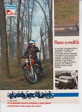 advertising Pubblicità-TEST HARLEY DAVIDSON SS 250  1976 MOTOITALIANE MOTO EPOCA