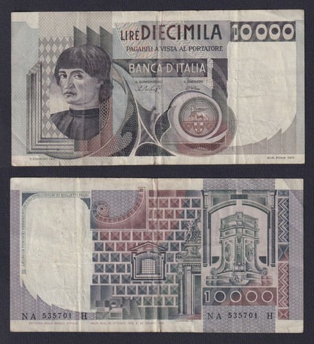 Banconota italia 10000 lire - 10000,