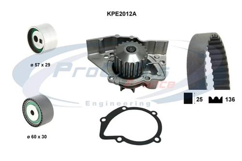 Pompa acqua kit - , cinghie