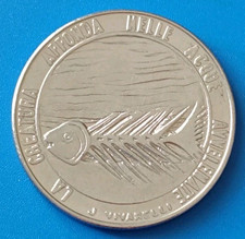 ?? SAN MARINO ?? COIN MONETA PRE EURO 100 LIRE 1977 ACQUE AVVELENATE PESCE