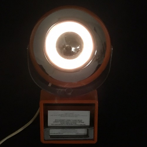 70s lamp orange space age - lamp,