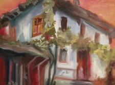 Dipinto a olio impressionista