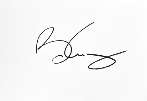 Brian may hand signed - brian, 6x4