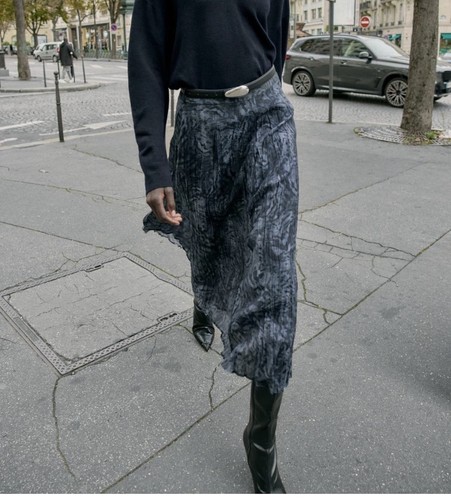 Gonna midi grigia zara - midi,