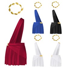 Set gonna retrò toga foglie