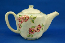 PRECIOSA Torino caffettiera ceramica Art Deco 1900 decoro floreale all'aerografo