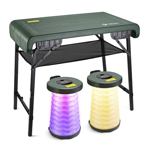 Portable folding camping table - portable,