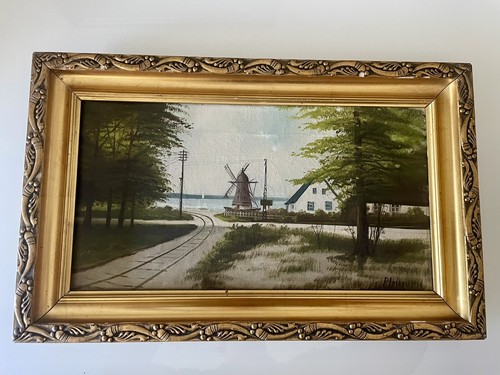 Paesaggio con mulino vento - mulino,
