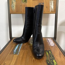 GUCCI Stivali Tacco Pelle Nero