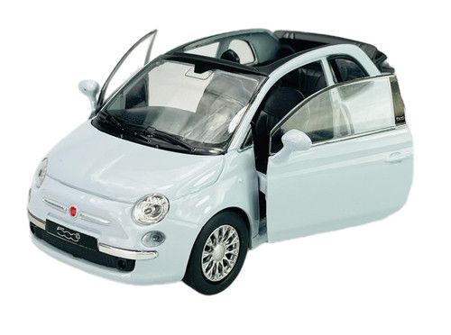 Welly 2010 fiat 500c blu - fiat,