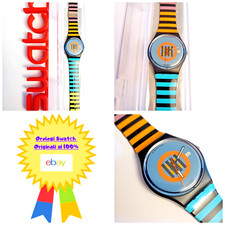Swatch Gent Coral Gables GB407 1988 Vintage Orologio da polso Anni 80