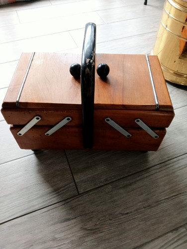 Portacucito vintage legno - portacucito, in