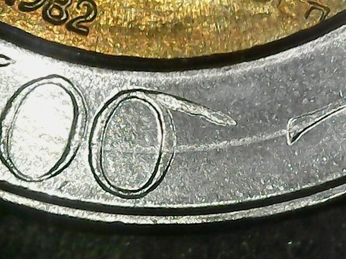 500 lire 1982 errore spessa - 1982,
