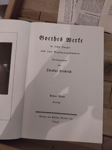 Reclam goethes gedichte - goethes,