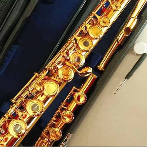 Flauto placcato oro 24k - placcato,