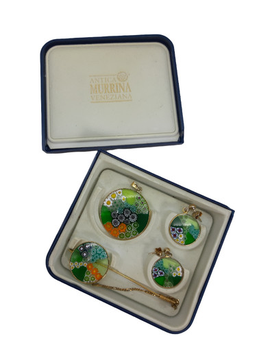 Parure verde pendente - ,,