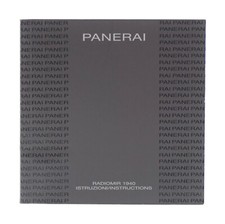 Panerai radiomir 1940 - panerai, libretto
