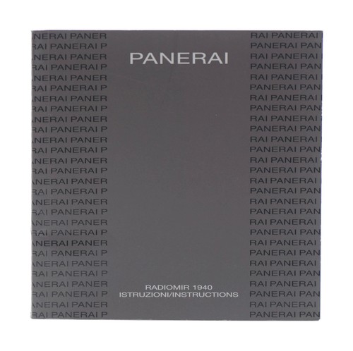 Panerai radiomir 1940 libretto - 1940,
