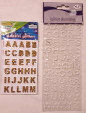 Lettere Adesive Glitterate Oro
