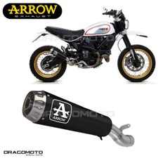 Silenziatore DUCATI SCRAMBLER 800 DESERT SLED 2019 2020 ARROW Nichrom Nero PR...