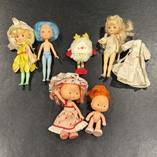 Mini bambola vintage anni 80 petalo di rosa Pl / Twink / MLP Megan / fragola torta corta mela