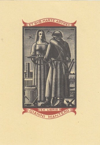 Exlibris bookplate italo zetti - exlibris,