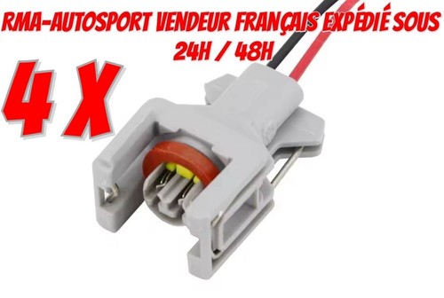 Connecteurs fiche prise - 4x,